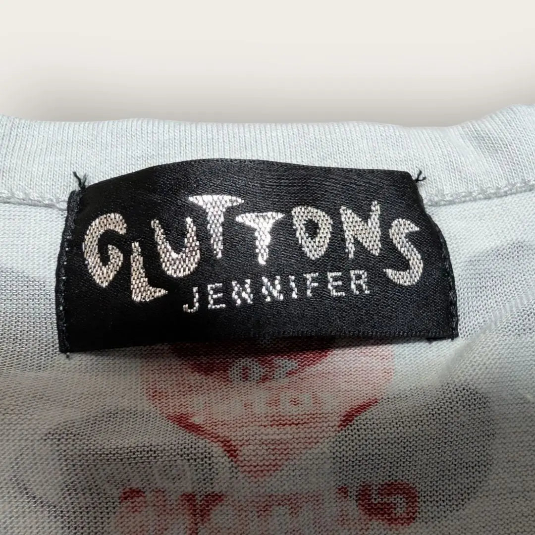 *Gurton's Jennifer *T-shirt, transparent, short sleeve, gray, character