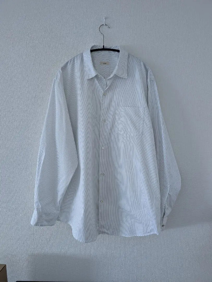 awasa twill regular collar shirt pinstripe size3