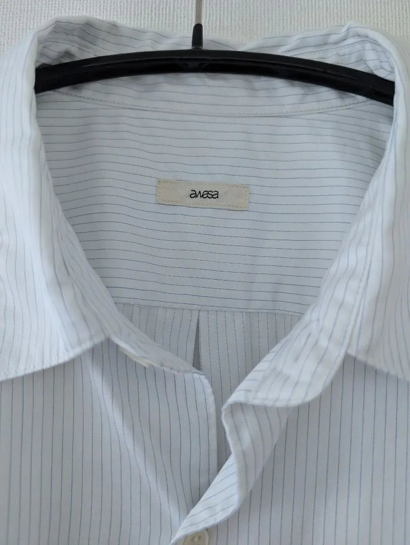 awasa twill regular collar shirt pinstripe size3