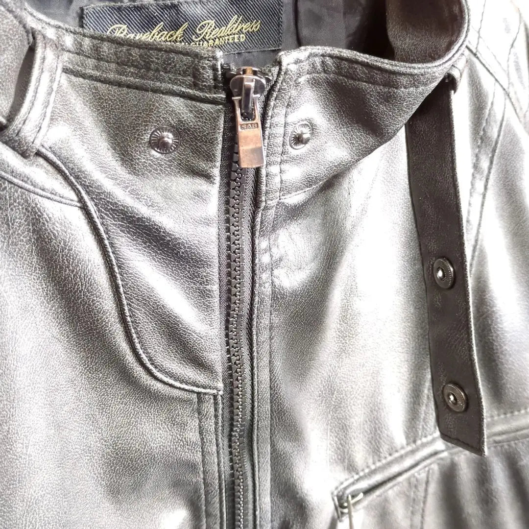 Leather jacket Leather jacket Rider's jacket Synthetic leather 3Ⅼ 2XL Used clothing