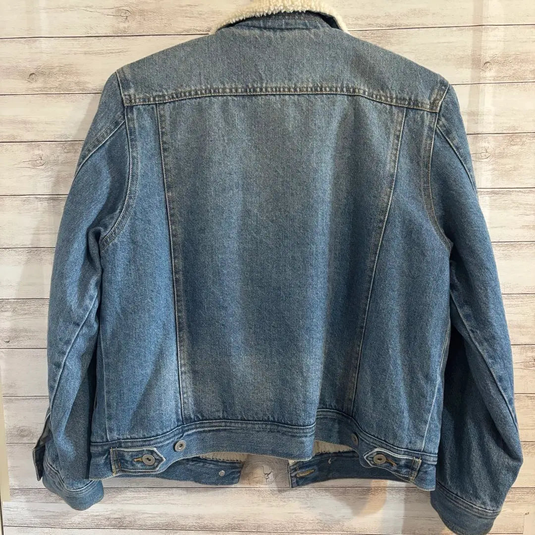 GU Boa Denim Jacket Size L