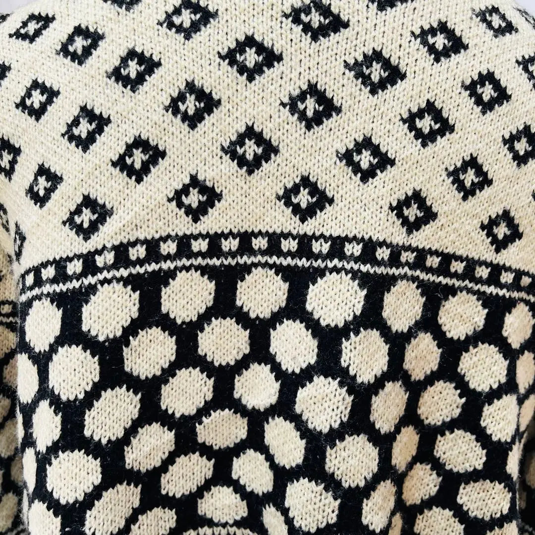 [Abitokyo] Knit -sweater cardigan total pattern 0328 | 【アビトーキョー】ニット　セーター　カーディガン　総柄　0328