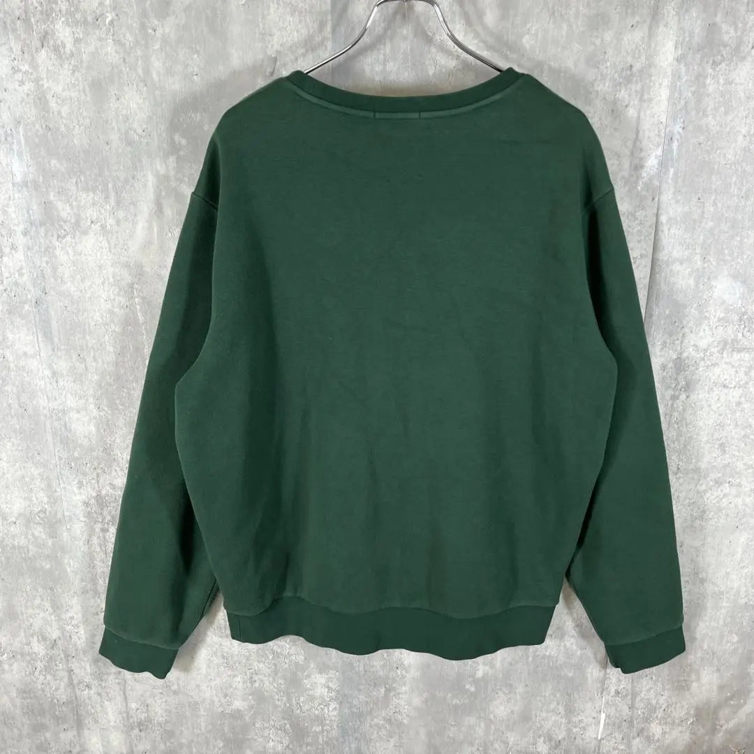 [Rare XL • Current Tag] Polo Ralph Lauren Sweatshirt Pony Embroidered Logo Green Boa Lining