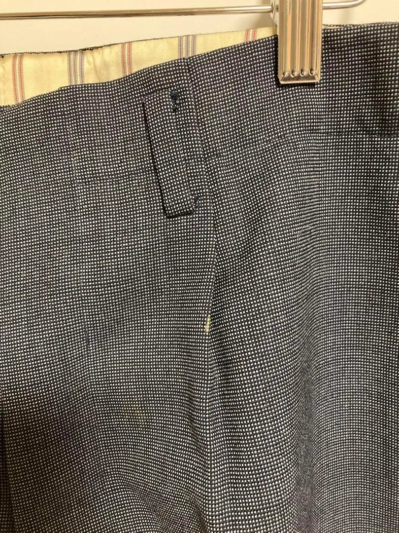 1738 F Tailored slacks double navy large size