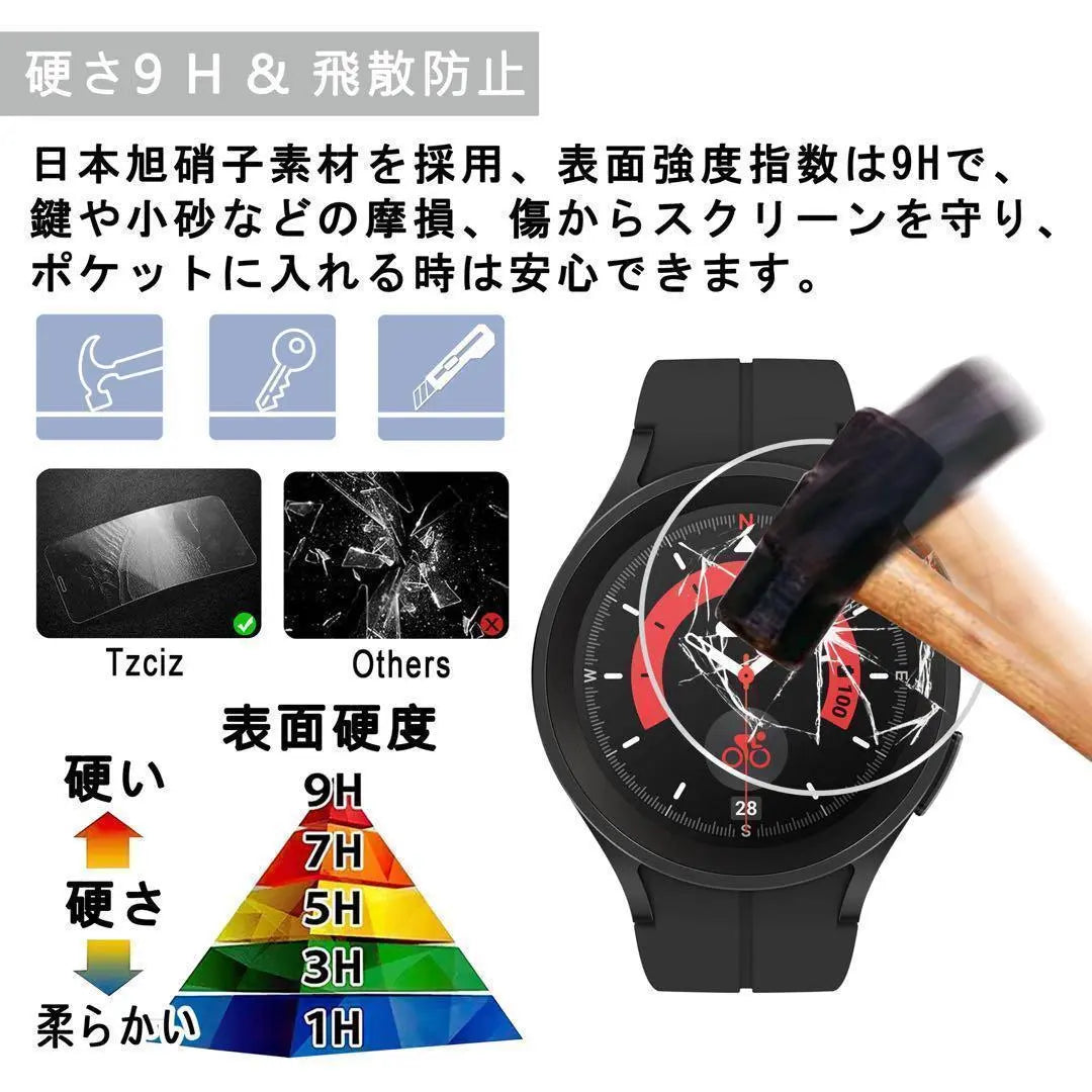 ⭐️Galaxy Watch5 Pro 45mm Protective Glass Film 3 Pieces ②