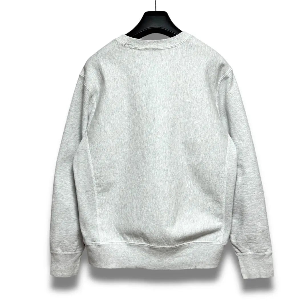 Sudadera de cuello redondo con logo de Supreme Box en gris ceniza