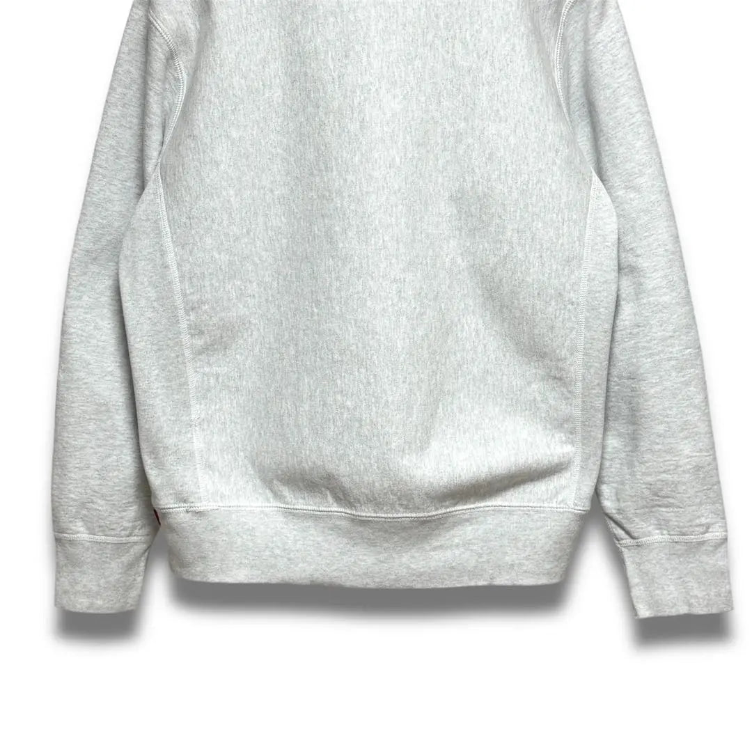 Sudadera de cuello redondo con logo de Supreme Box en gris ceniza