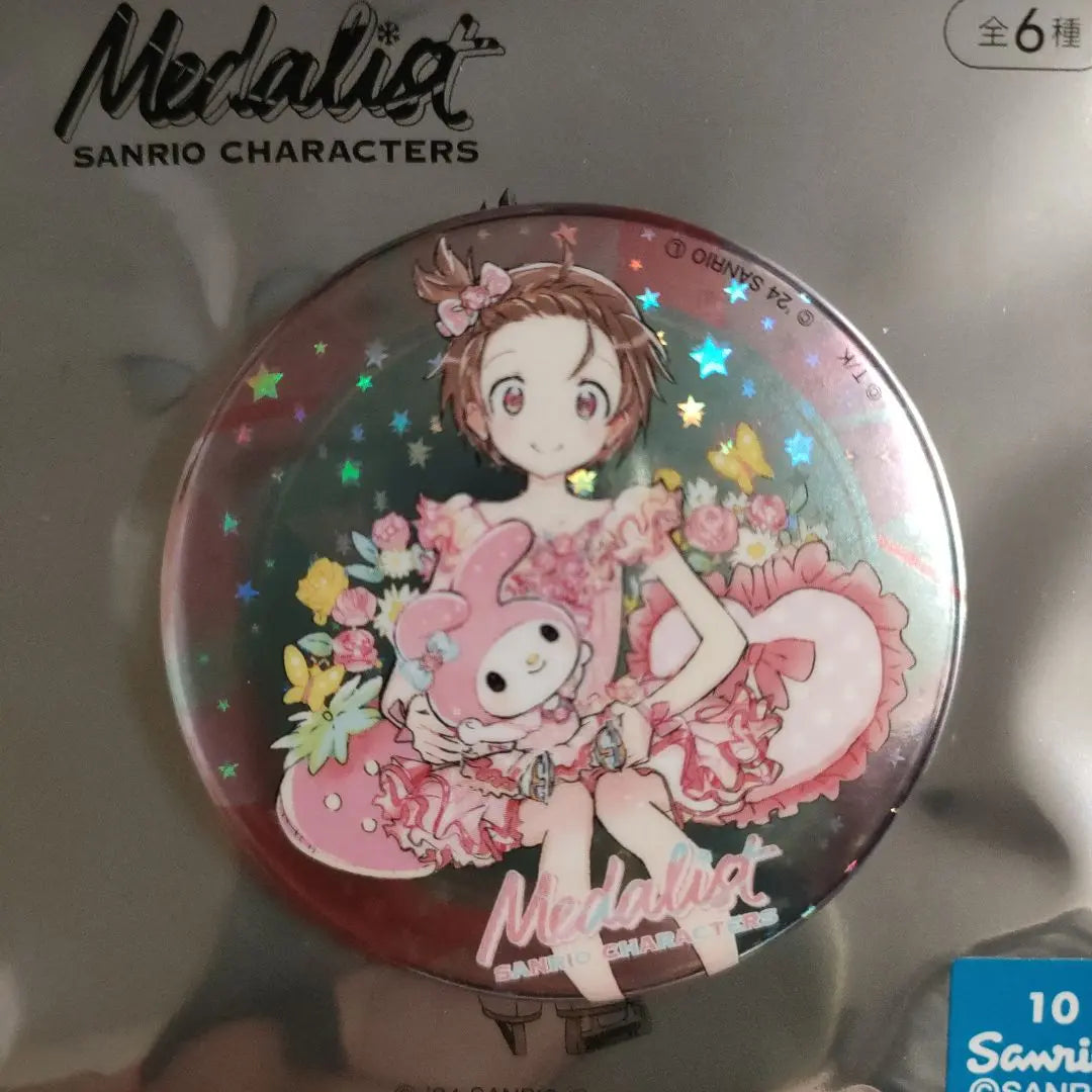 Medalist Sanrio Holo Can Badge Binding Inori Akiura Jitsuji MEDALIST