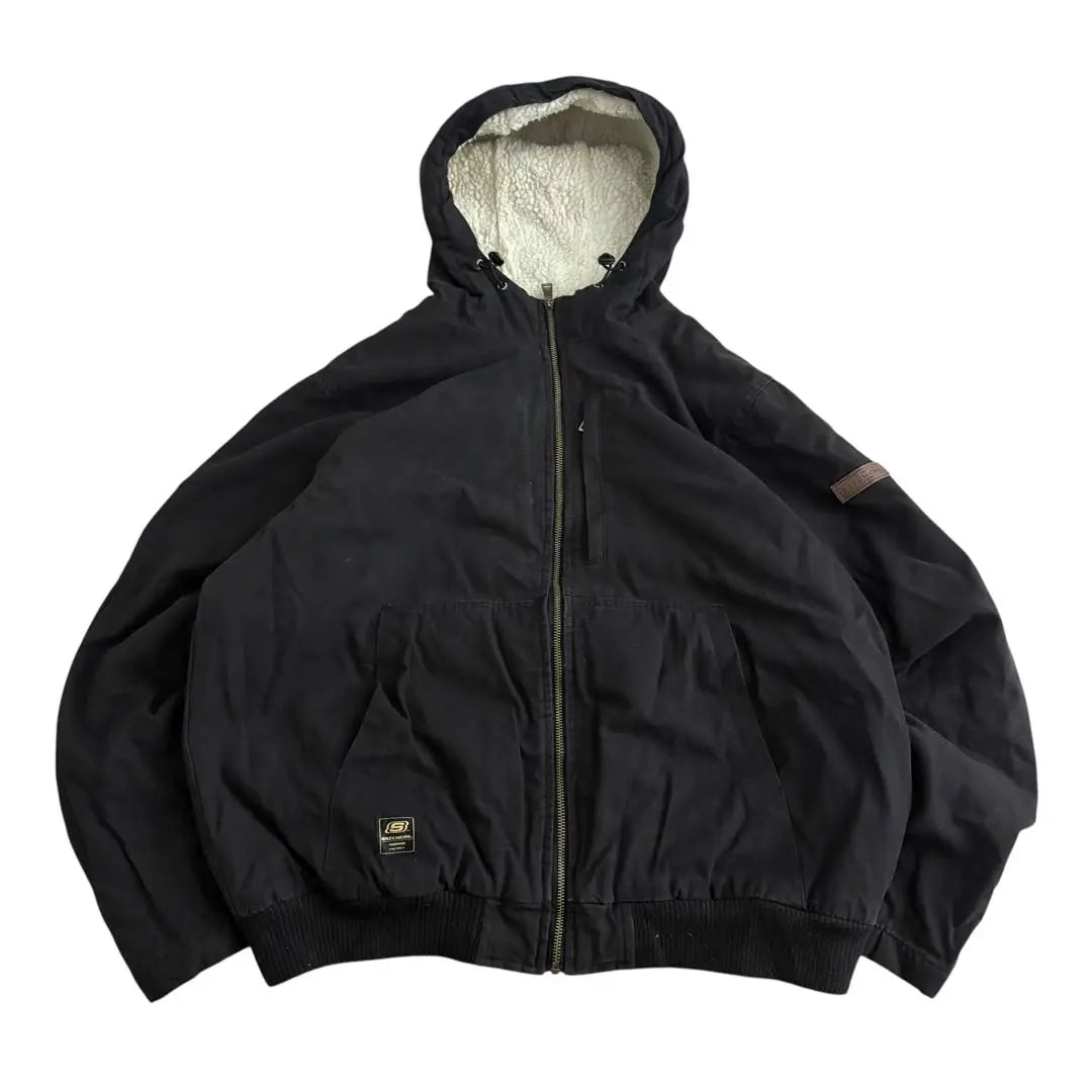 SKECHERS Duck Hoodie Active Jacket Y2k Black L