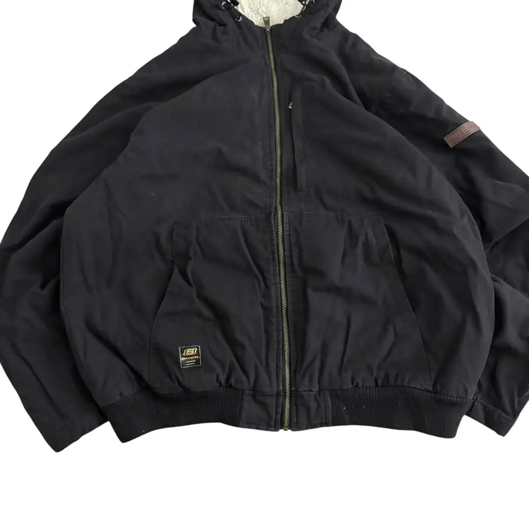 SKECHERS Duck Hoodie Active Jacket Y2k Black L