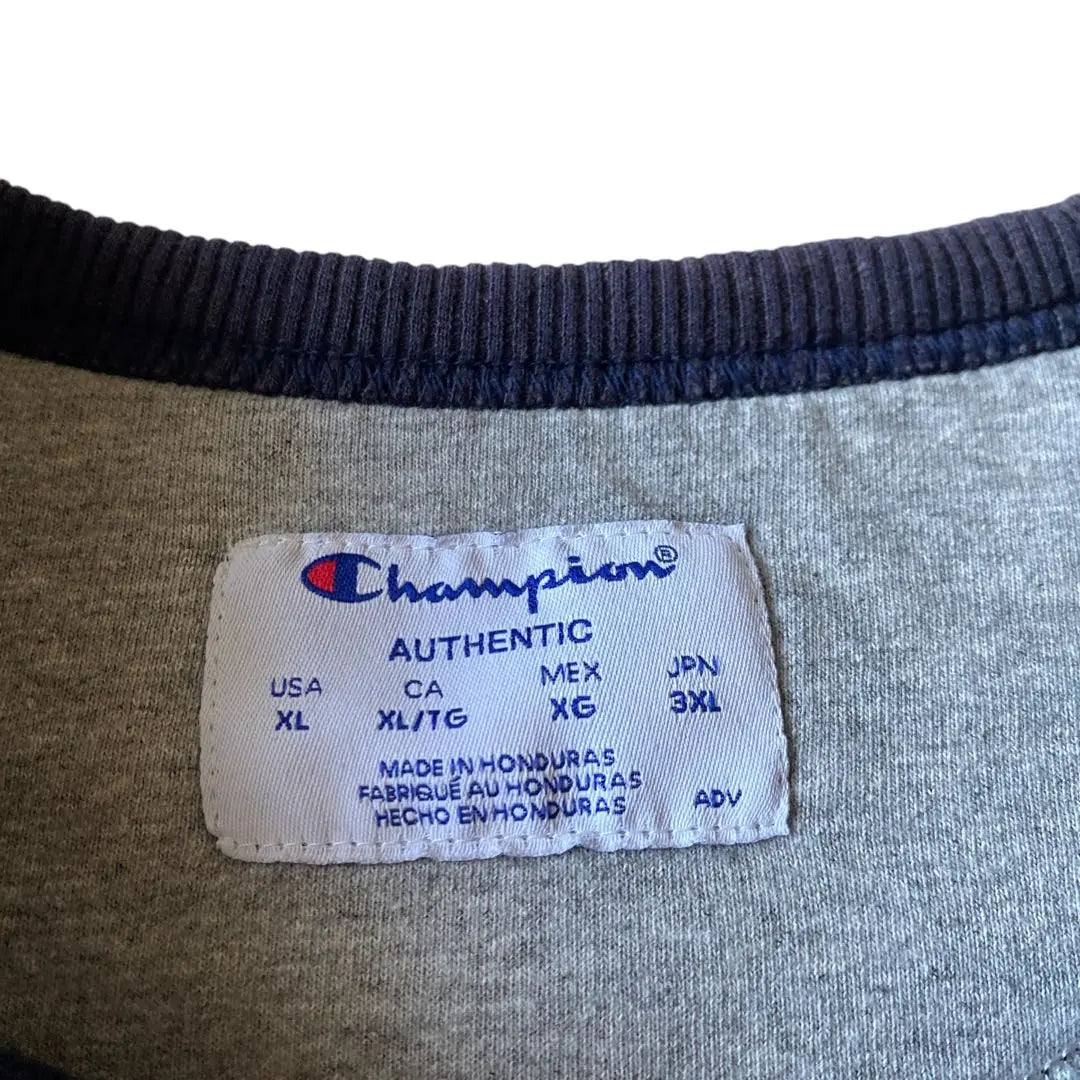 00s ~ champion sweatshirt navy demon fade XL