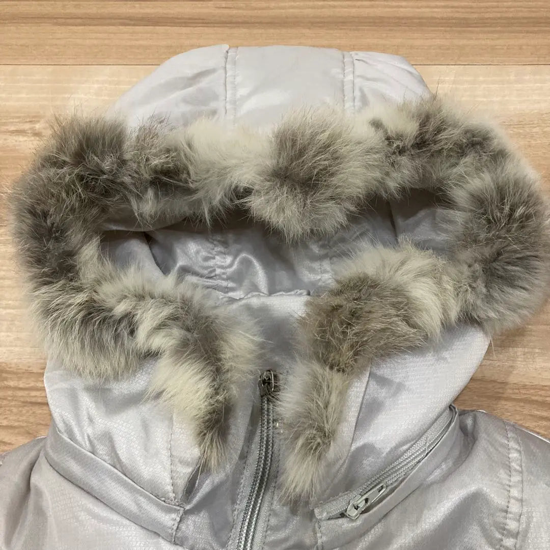 BJ LOVES GOLF Padded Vest L Gray Rabbit Fur Golf Wear