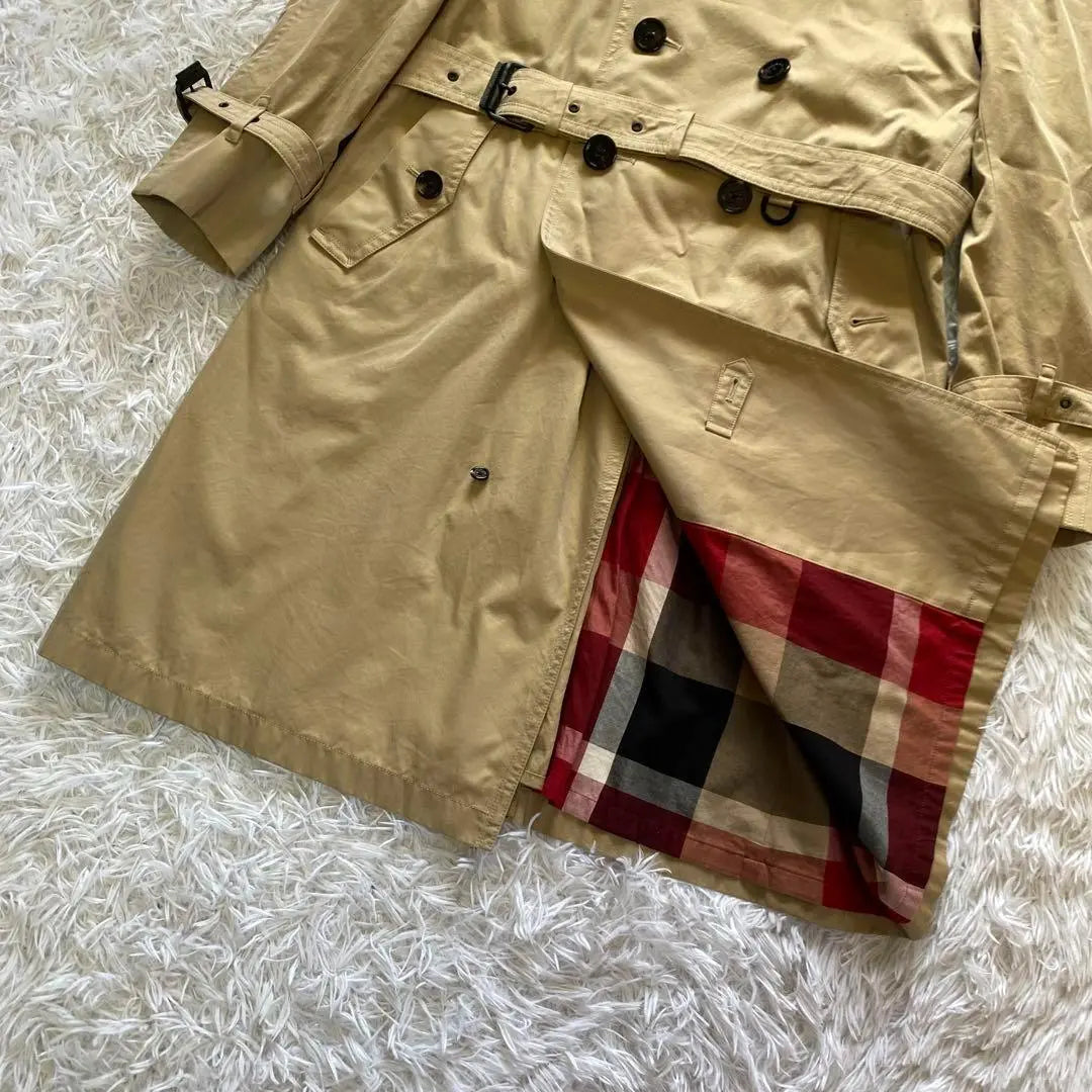 Unused Black Label Crest Bridge Trench Coat XL Size Beige