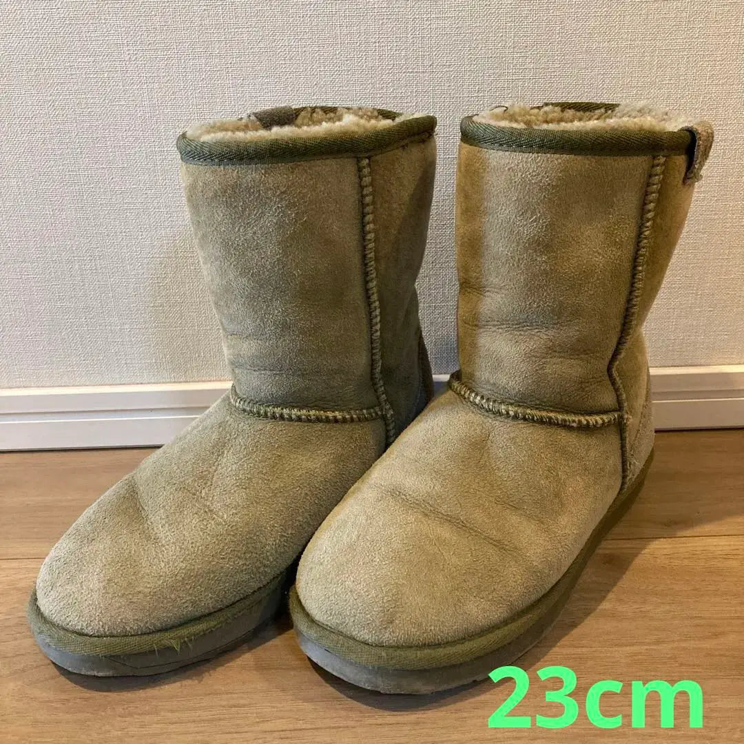 EMU shearling boots 23cm Stinger Olive Green