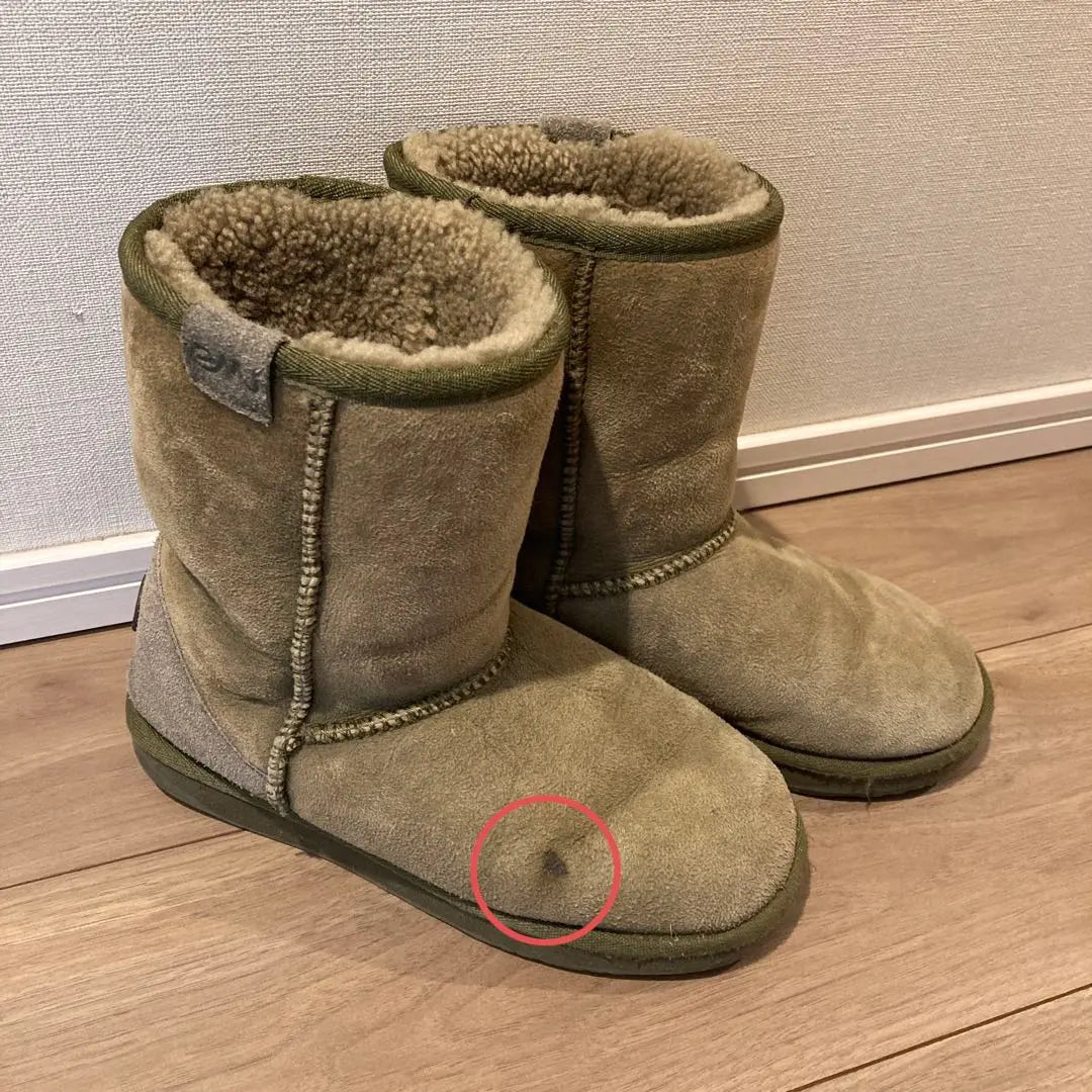 EMU shearling boots 23cm Stinger Olive Green