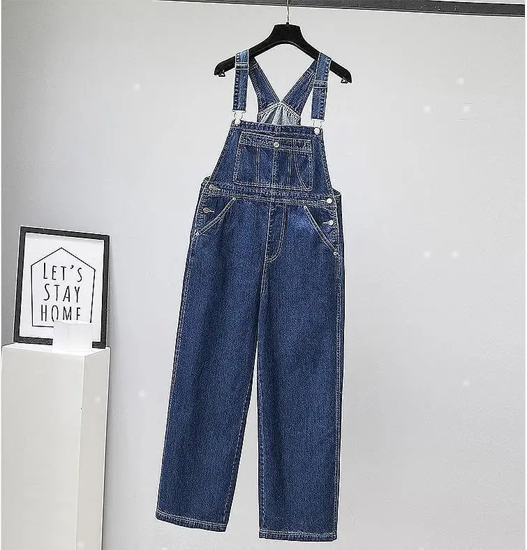 Large size women's overalls overalls denim new pants