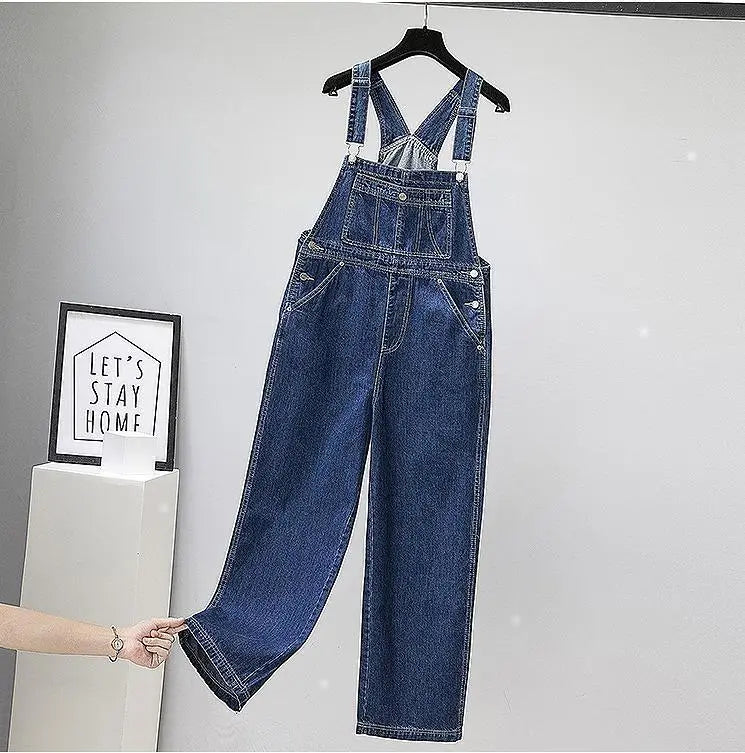 Large size women's overalls overalls denim new pants