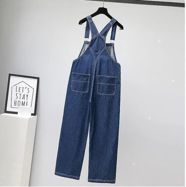 Large size women's overalls overalls denim new pants