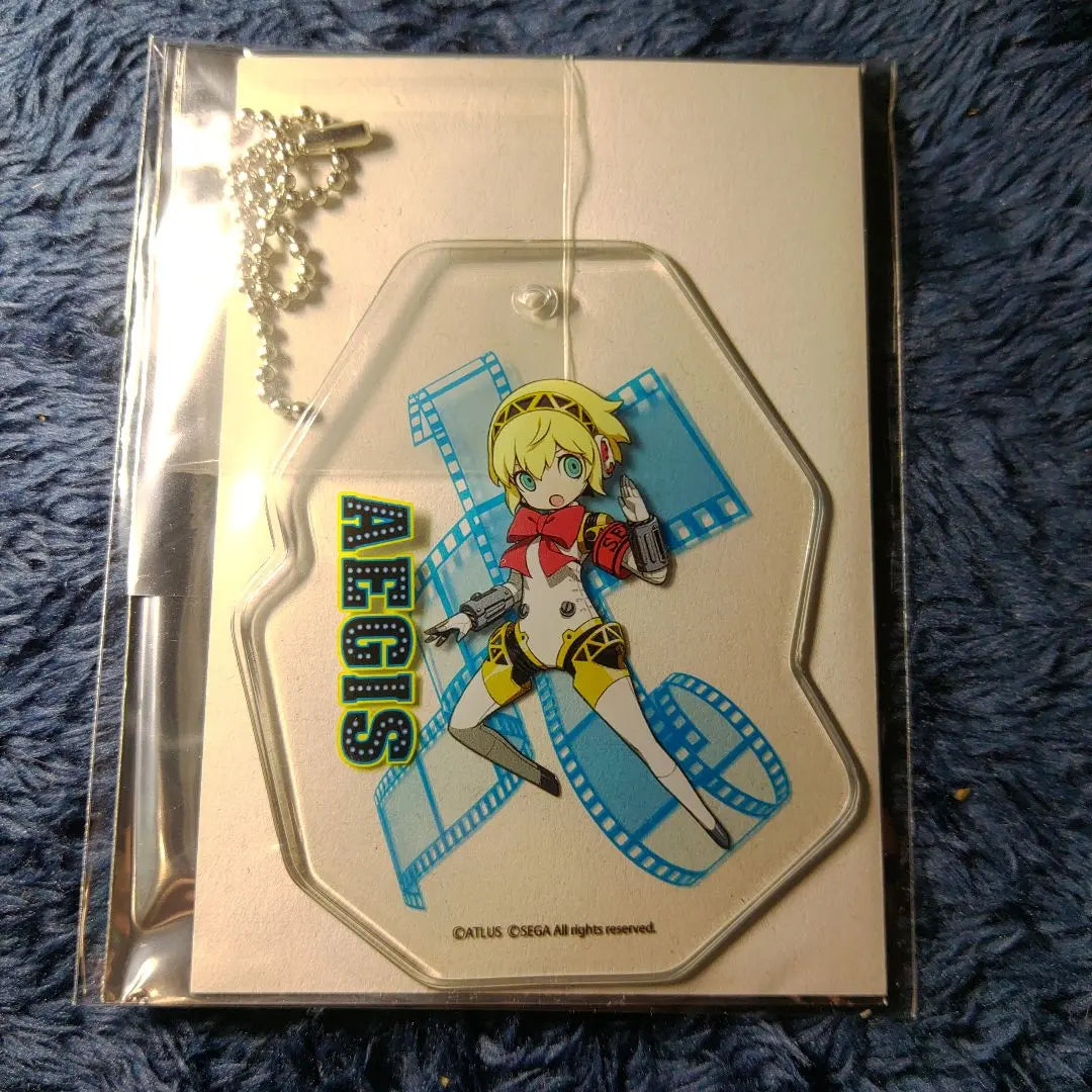 Rare Clear Tag Persona Q2 P3 Aigis Sega Collaboration Cafe