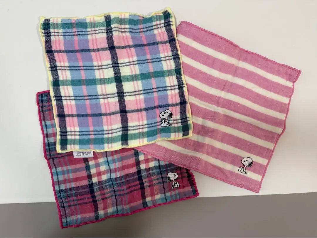 《Snoopy》 3-piece handkerchief set￤ Yae Gauze