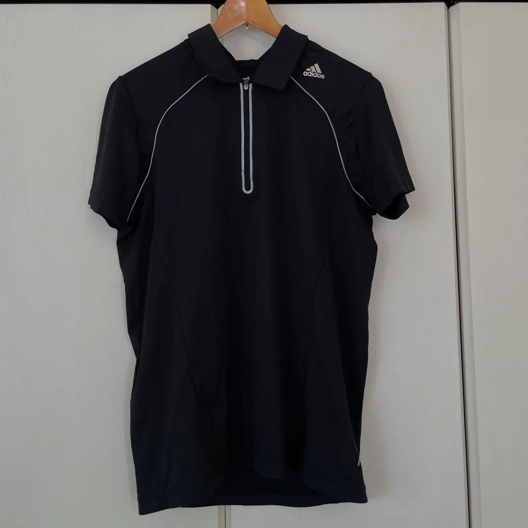 adidas CLIMALITE black polo shirt