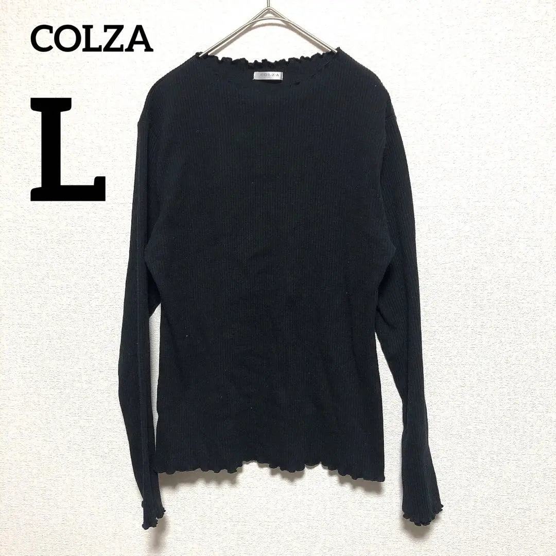 [Corza] Knit L Negro Simple Mujer adulta Mellow Multiuso | 【コルザ】ニット L ブラック シンプル 大人女子 メロウ 着回し