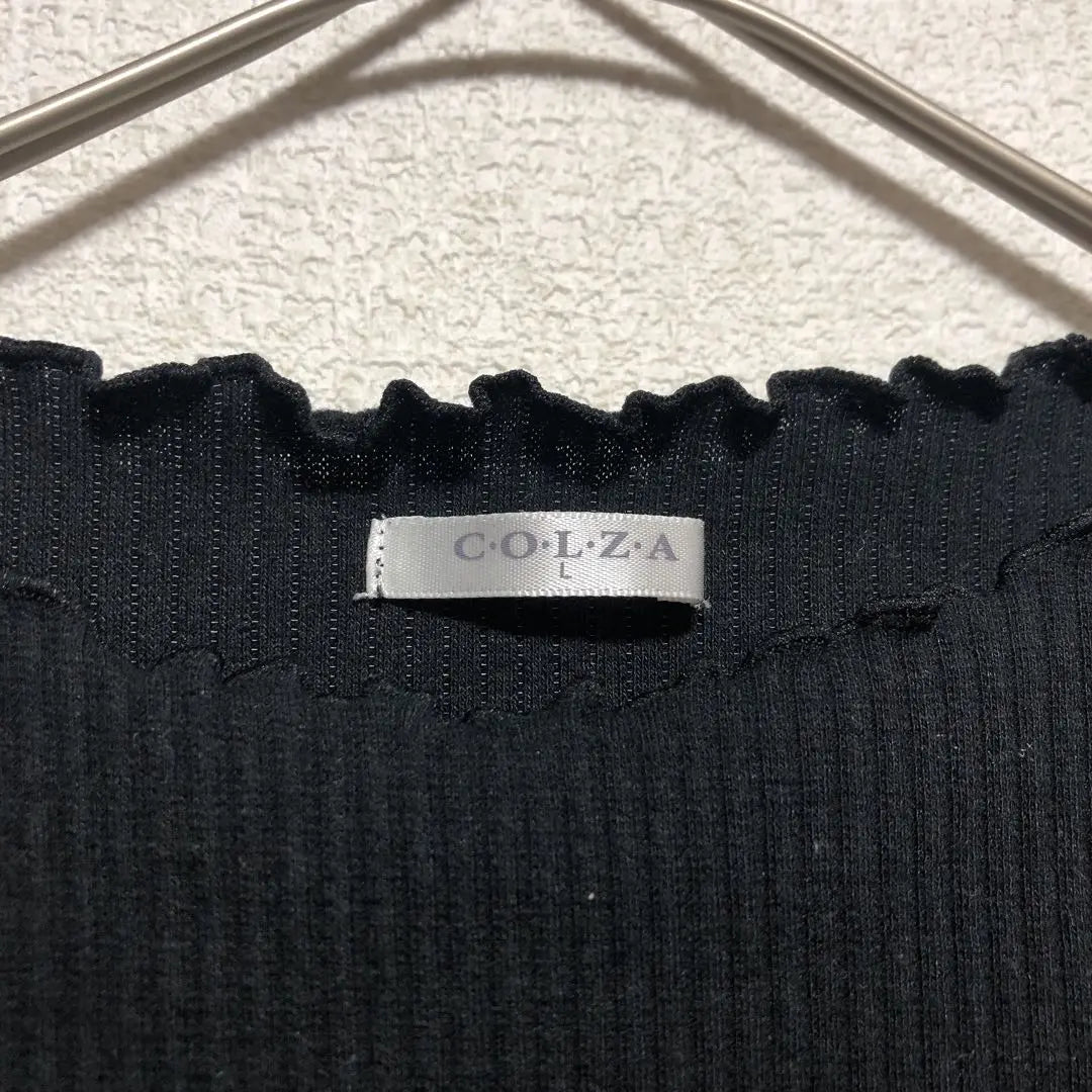 [Corza] Knit L Negro Simple Mujer adulta Mellow Multiuso | 【コルザ】ニット L ブラック シンプル 大人女子 メロウ 着回し