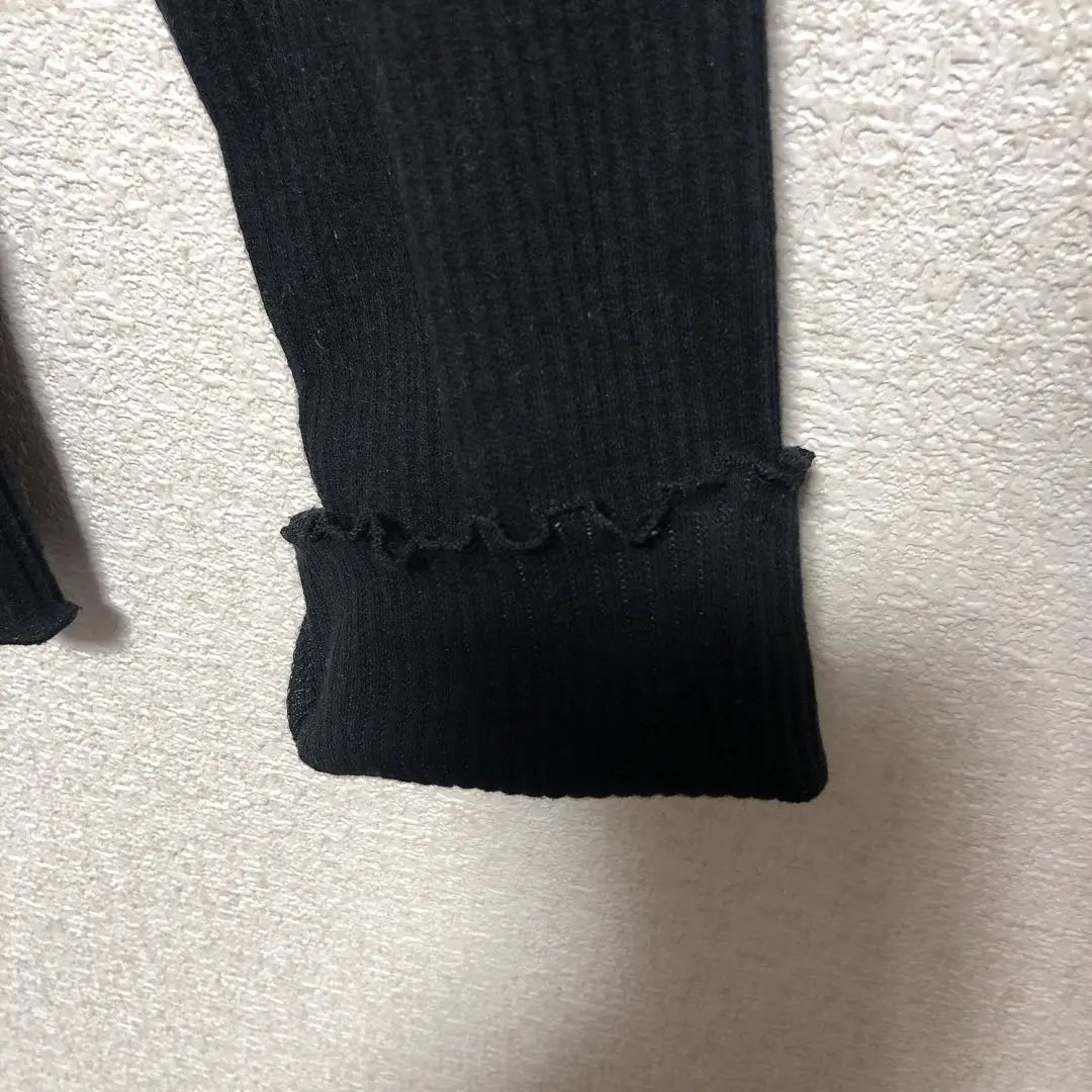 [Corza] Knit L Black Simple Adult Women Mellow Multi-wear | 【コルザ】ニット L ブラック シンプル 大人女子 メロウ 着回し