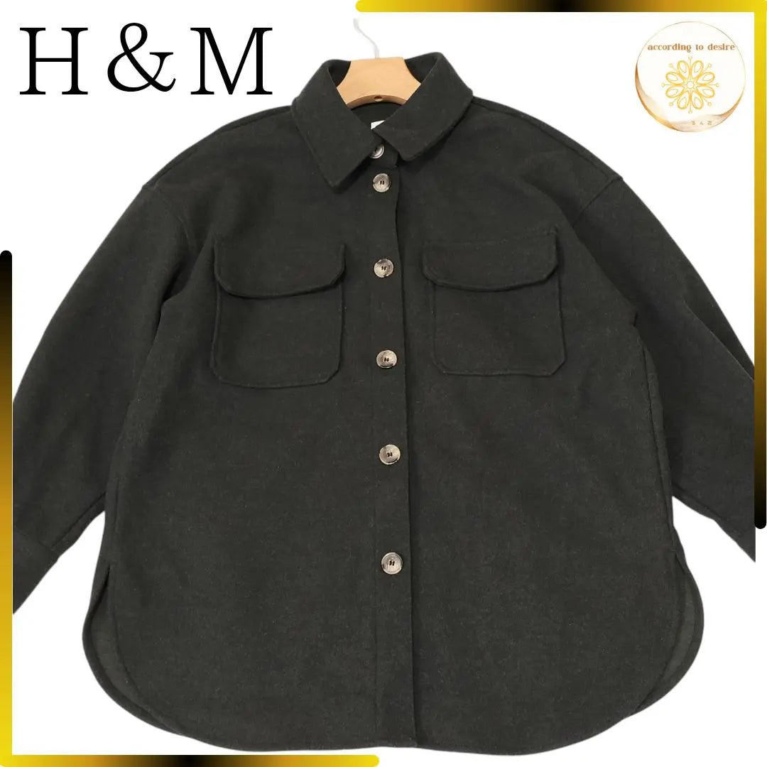 H&M Women's Tailored Jacket Dark Green Jacket H&M