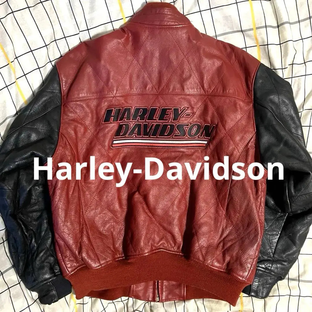 [Excellent atmosphere❗️] 90's Harley-Davidson genuine leather jacket