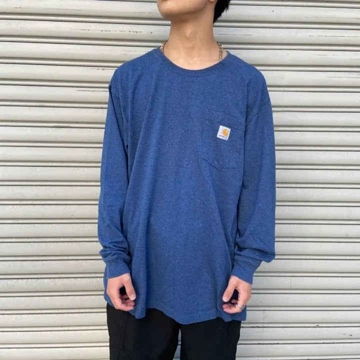 Carhartt☆Carhartt☆Pocket Long T☆XL☆One Point☆