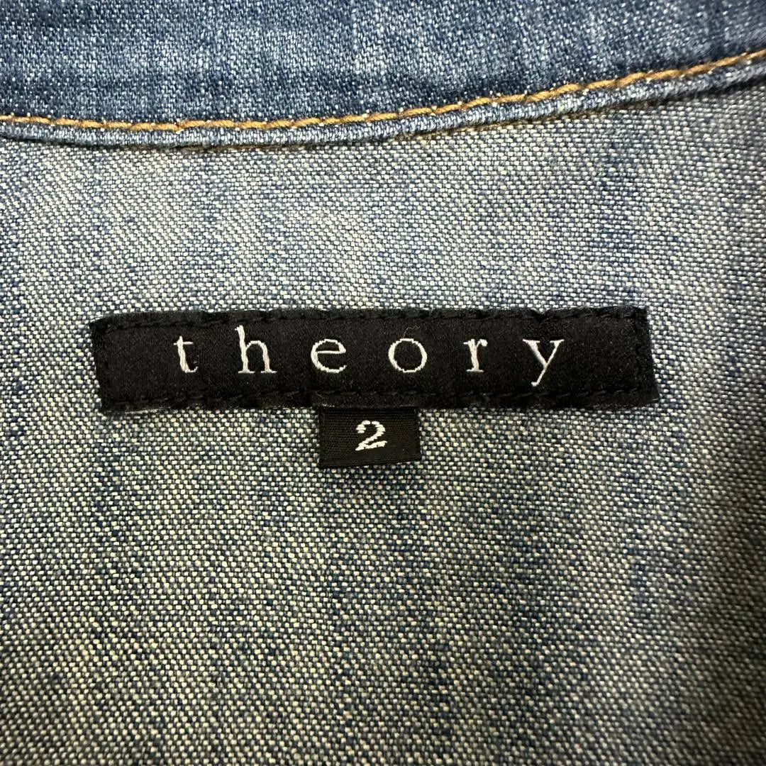 [Extremely beautiful] Theory Denim Jacket G-Jean Stretch Slim M Blue