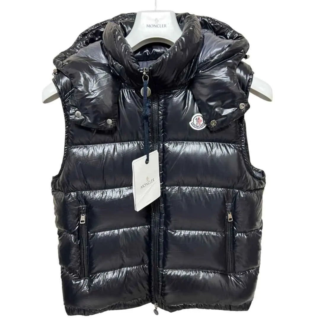 [Nuevo y sin usar] Chaleco de plumas MONCLER Bormes TG3 negro L