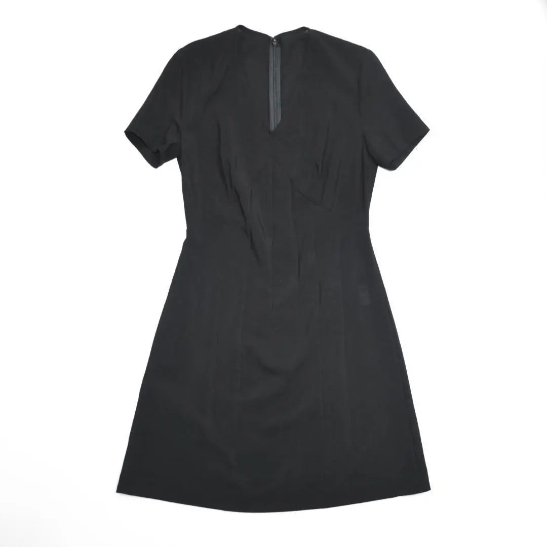 ATSURO TAYAMA Atsuro Tayama Made in Japan rayon wool V neck dress