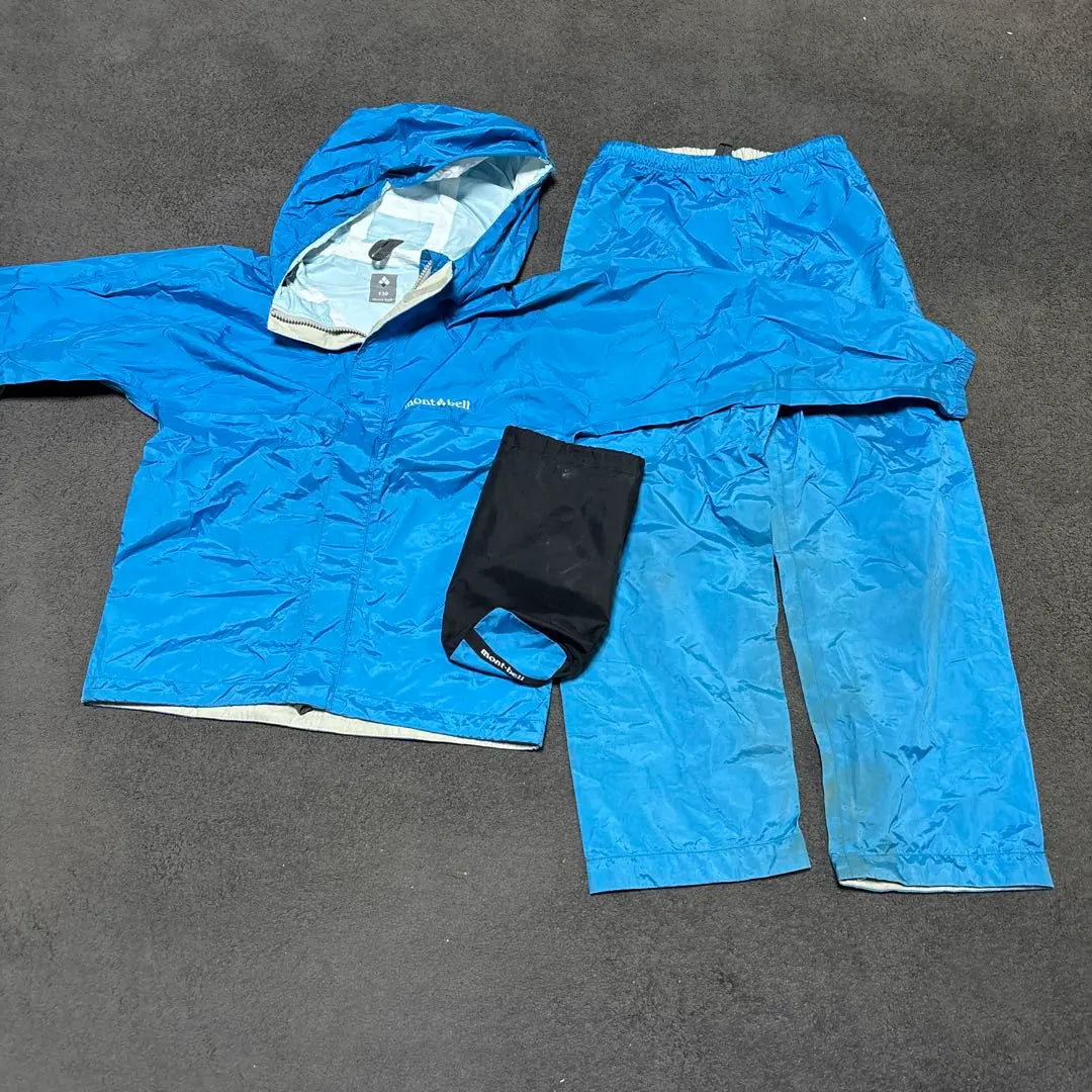 mont-bell raincoat and pants set 130