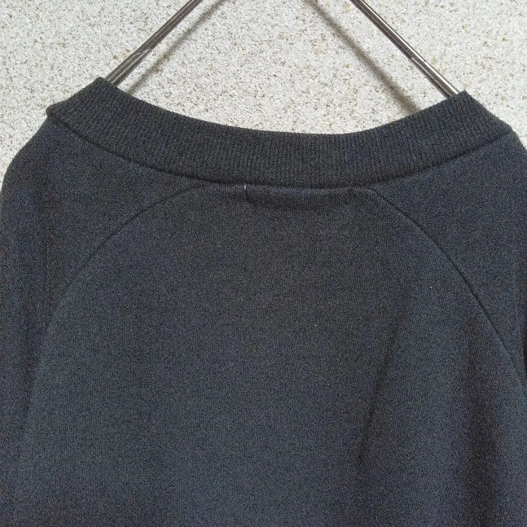 [Sly] Volume sleeve sweatshirt top Fleece lining Oversized black