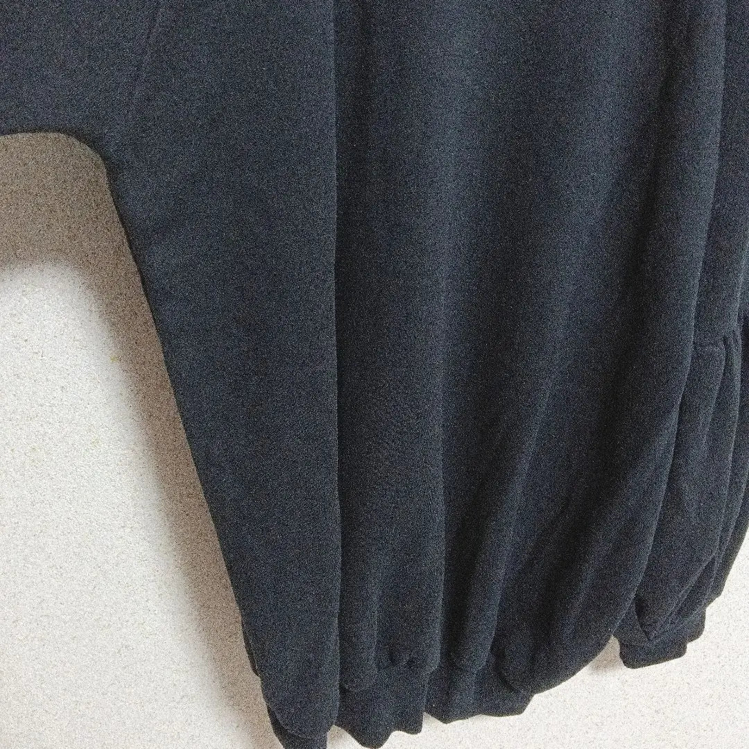 [Sly] Volume sleeve sweatshirt top Fleece lining Oversized black