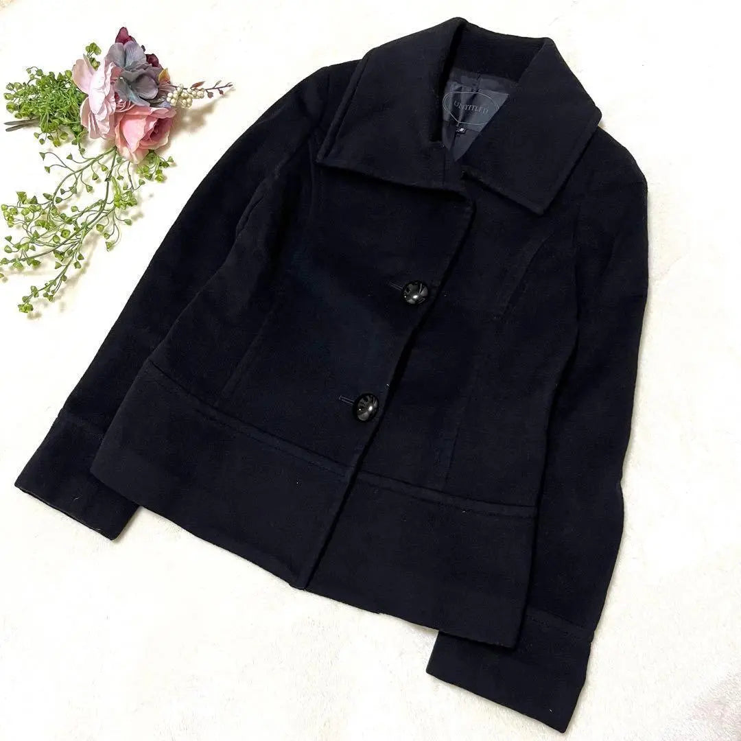 UNTITLED Black Court Untitle Chaqueta negra M Damas | SIN TÍTULO 黒 コート アンタイトル 黒 ジャケット M レディース