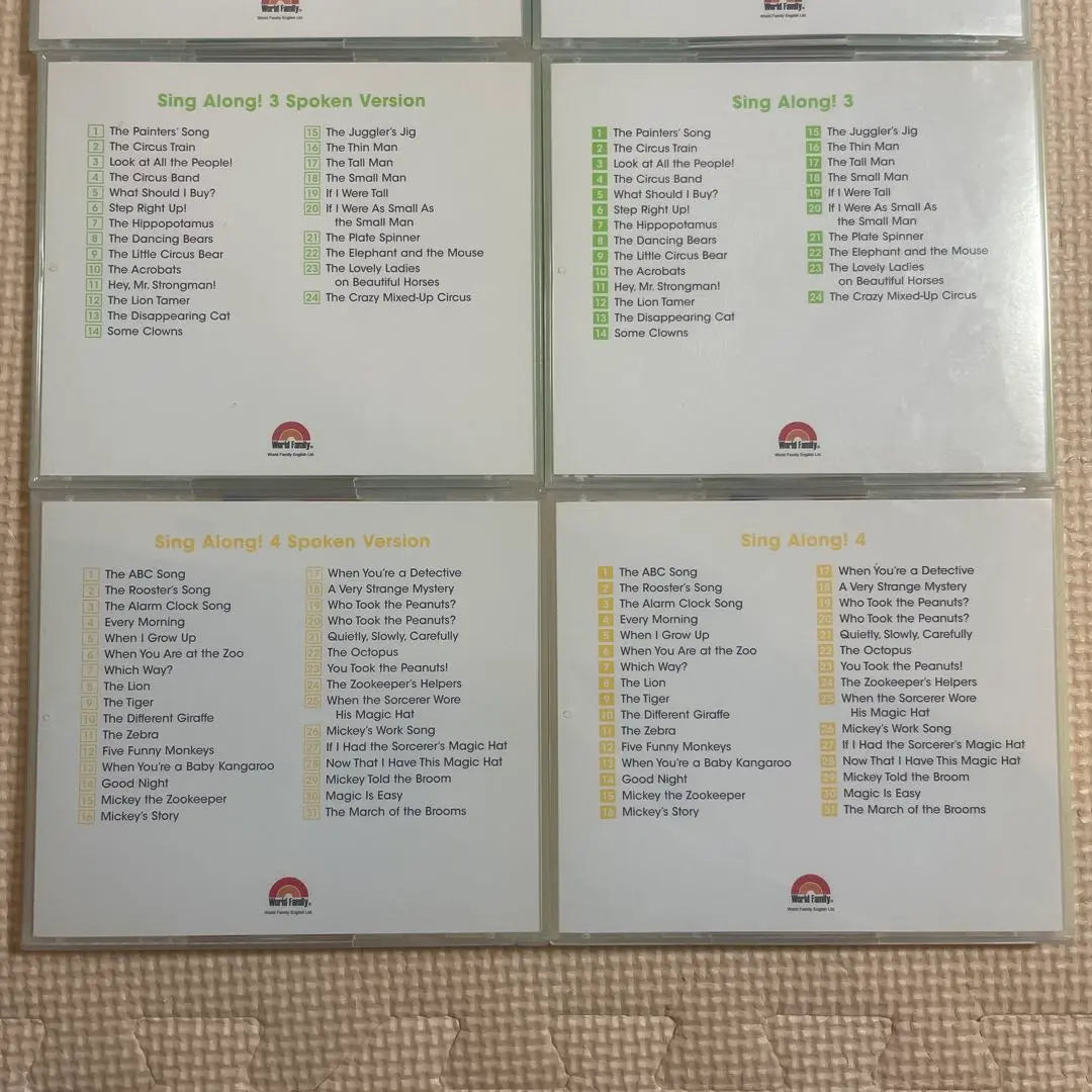 Disney English System Sing Along CD Set of 8 Latest Edition