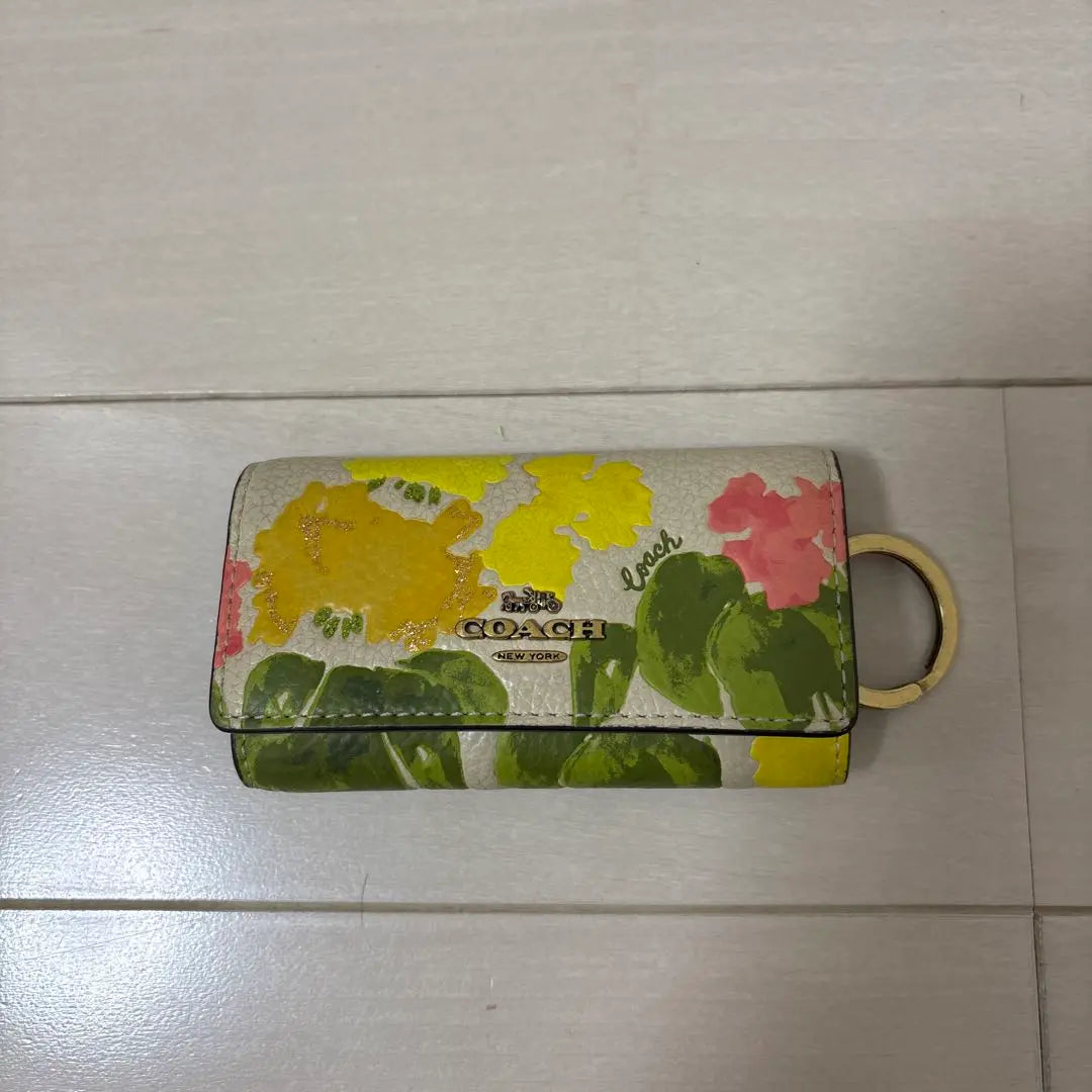 Coach flower print key case | COACH フラワープリント キーケース