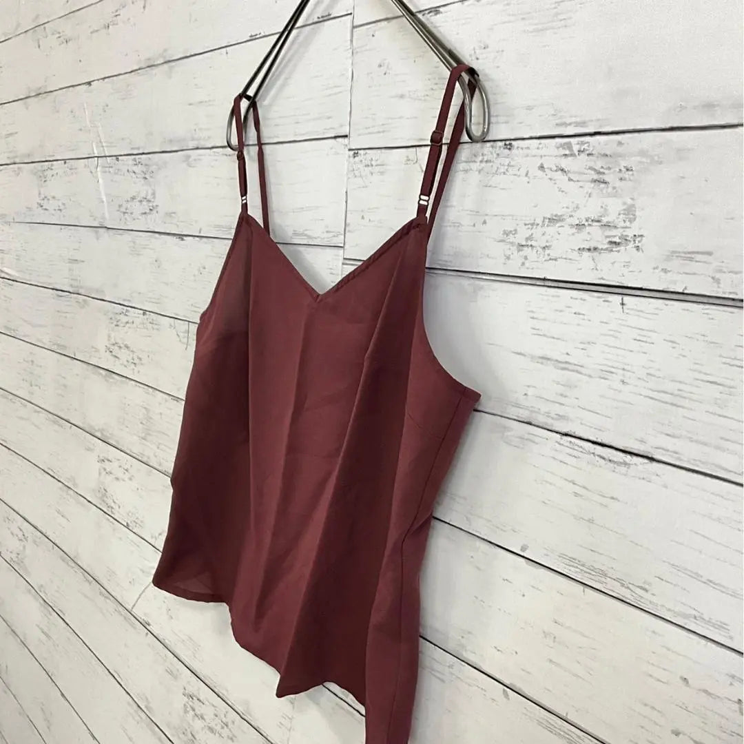 ATELIER SAB Camisole Bead Decoration Wine Red Size M