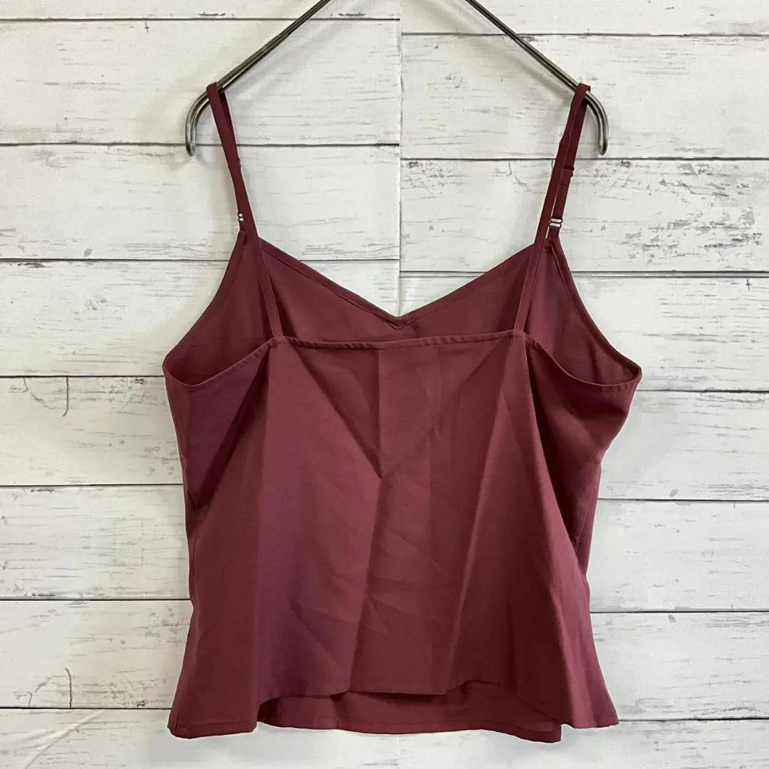 ATELIER SAB Camisole Bead Decoration Wine Red Size M