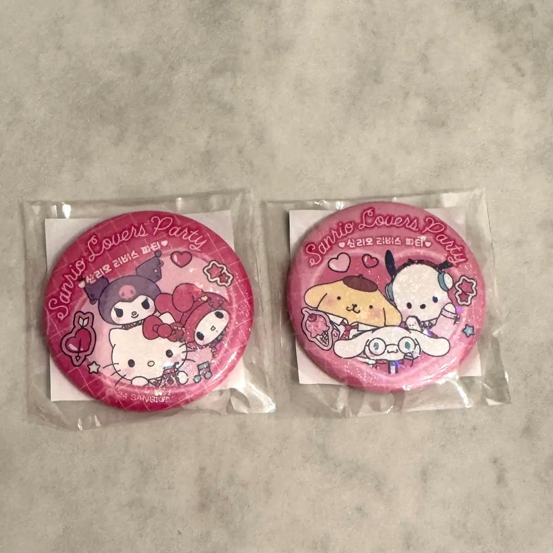 Sanrio Lovers Party Can Badge Set