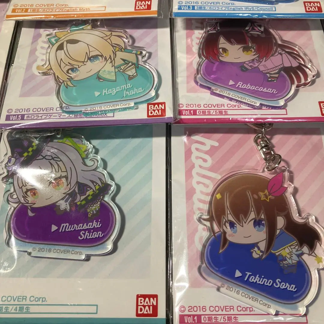 12-piece bulk sale set, acrylic key chain, Hagumitsu Hololive