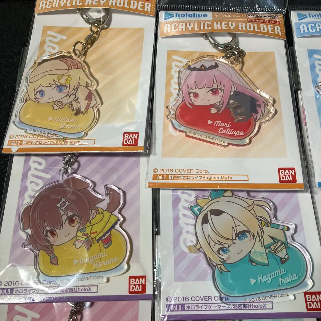 12-piece bulk sale set, acrylic key chain, Hagumitsu Hololive