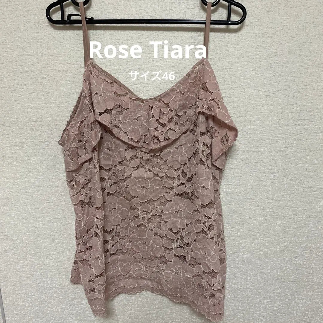 Rose Tiara ROSE TIARA Lace Camisole Flower Pattern 46 | ローズティアラ　Rose Tiara レース　キャミソール　　花柄　サイズ 46