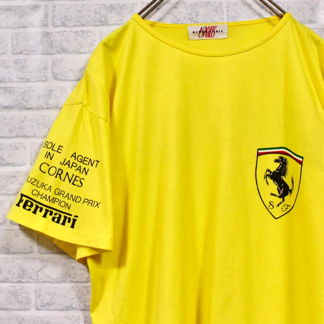 80s vintage Ferrari Alpha Cubic Racing T -shirt