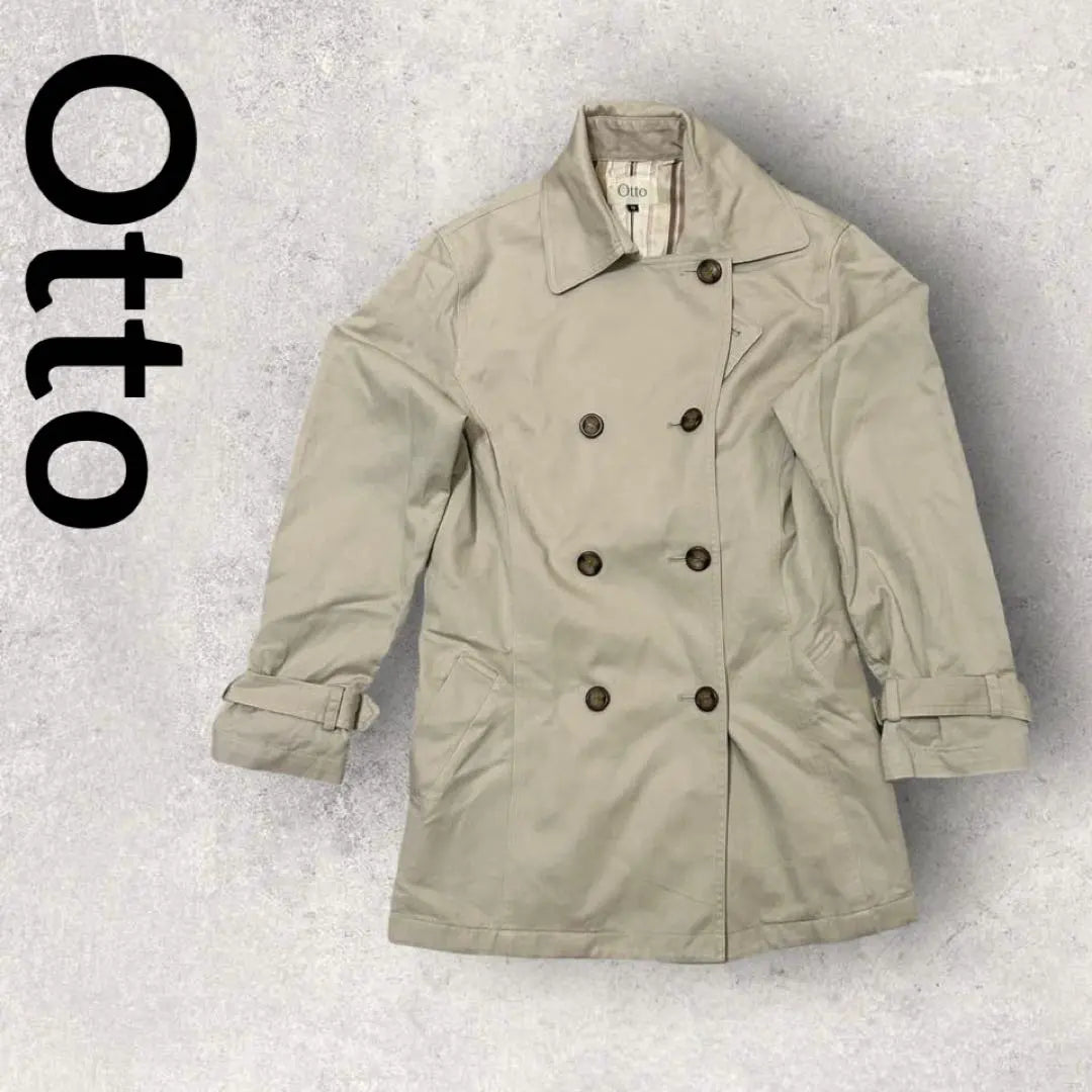 OTTO Otto Lench Court (M) Beige Cinturón Con Abertura Doble | Otto オットー トレンチコート（M）ベージュ ベルト スリット ダブル