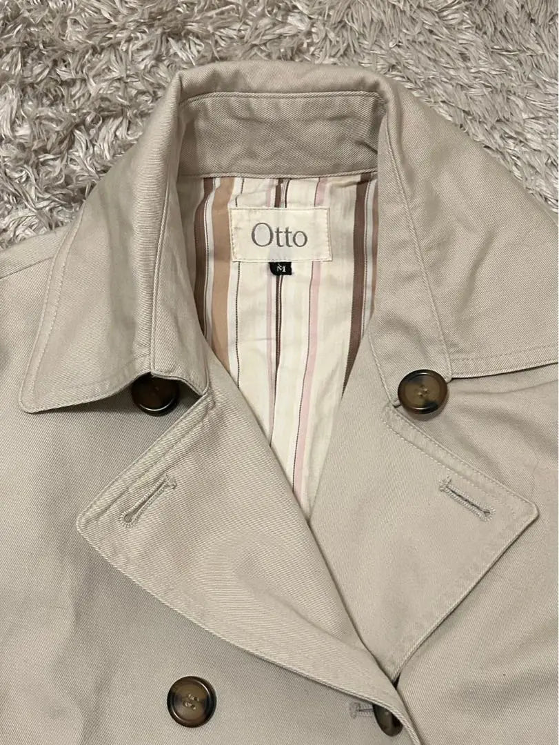 OTTO Otto Lench Court (M) Beige Belt Slit Double | Otto オットー トレンチコート（M）ベージュ ベルト スリット ダブル