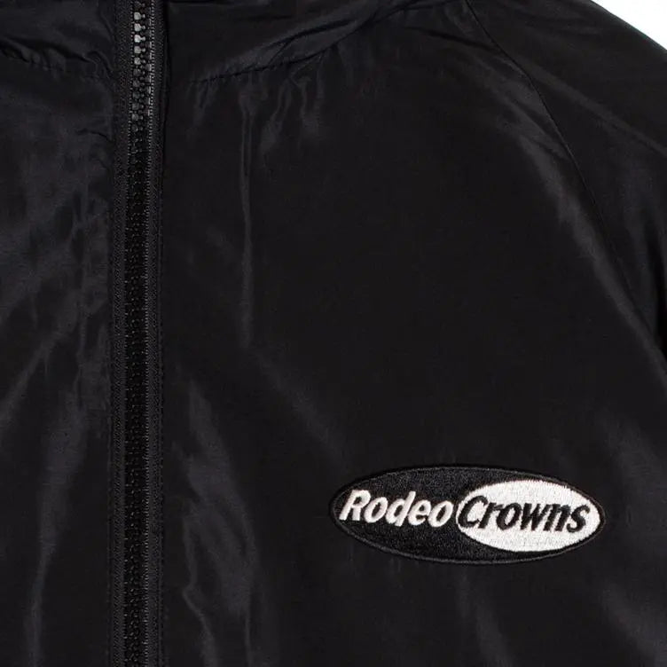 Nueva chaqueta de cuello alto Rodeo Crowns de algodón negra